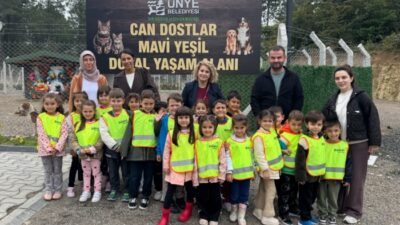  Gölevi Anaokulu öğrencileri Ünye’de Can Dostlar Mavi Yeşil Doğal