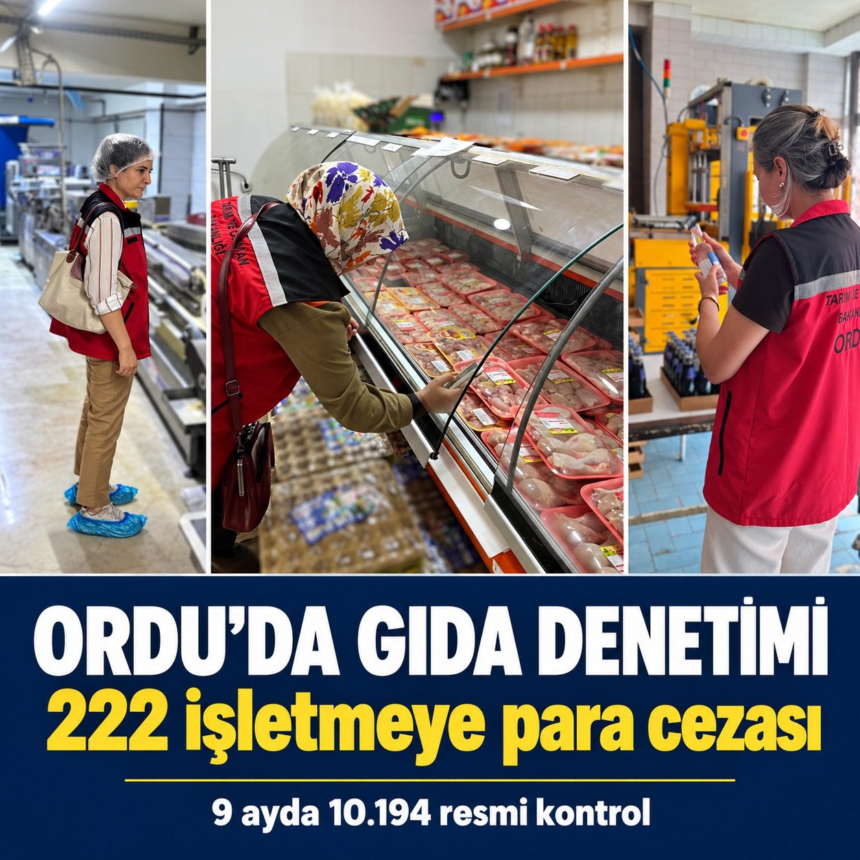 Ordu’da 2026’nın ilk 9 ayında 10 bin 194 gıda kontrolü