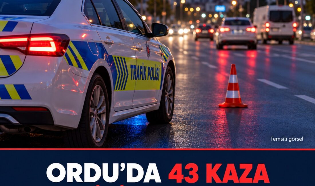 Ordu’da 21–27 Eylül tarihlerinde 43 trafik kazasında 52 kişi yaralandı.