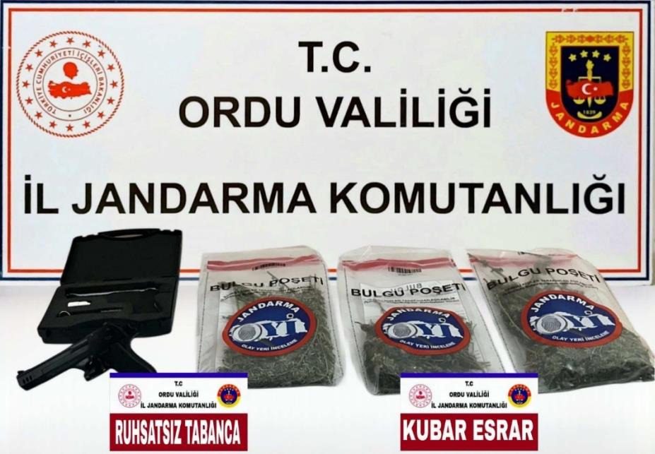 Ordu’da jandarmanın 28 Eylül–4 Ekim’de düzenlediği 26 narkotik operasyonunda 26