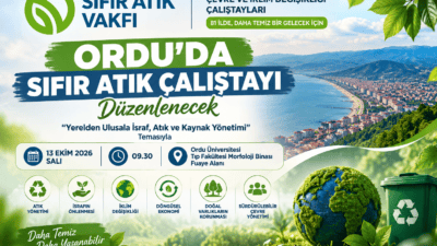 Ordu Sıfır Atık Çalıştayı 13 Ekim'de düzenlenecek. Programda israf, atık