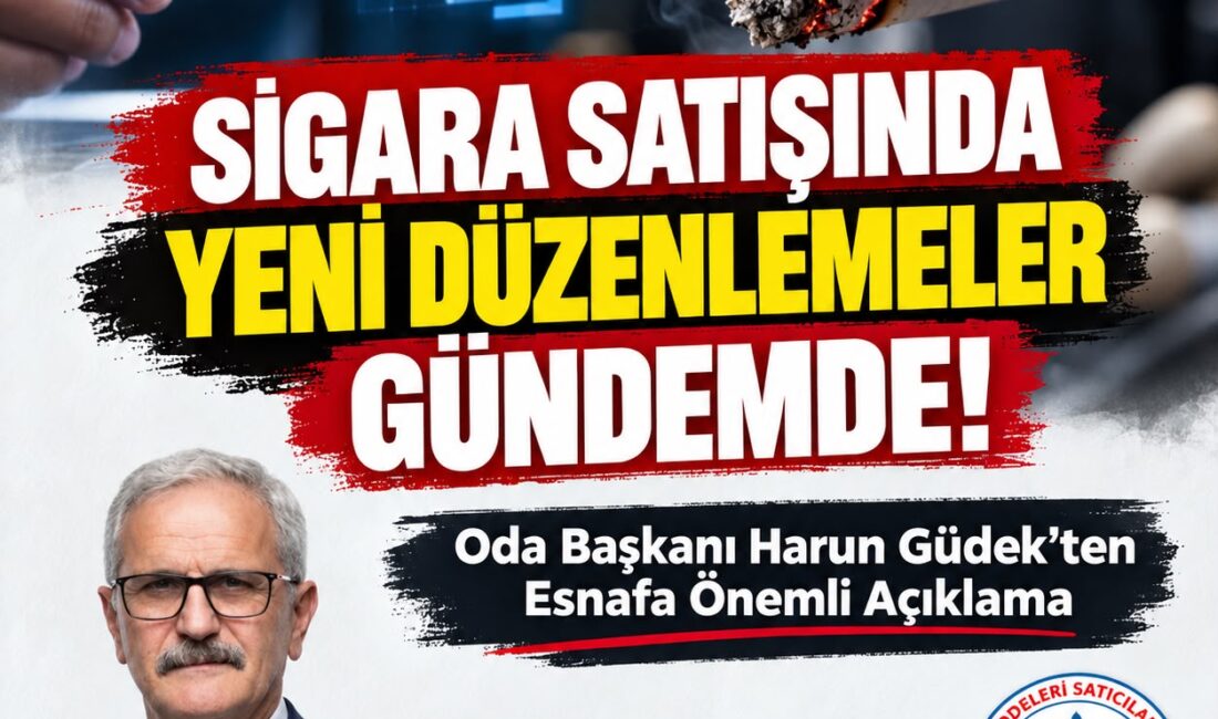 Ünye Esnaf Odası Başkanı Harun Güdek, sigara satışında yaş doğrulaması