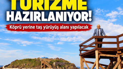 Ünye Ayanikola Adası’nda restorasyon sona yaklaştı. Başkan Hilmi Güler, köprü