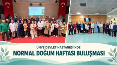 Ünye Devlet Hastanesi’nde Normal Doğum Haftası kapsamında doğuma hazırlık eğitimleri