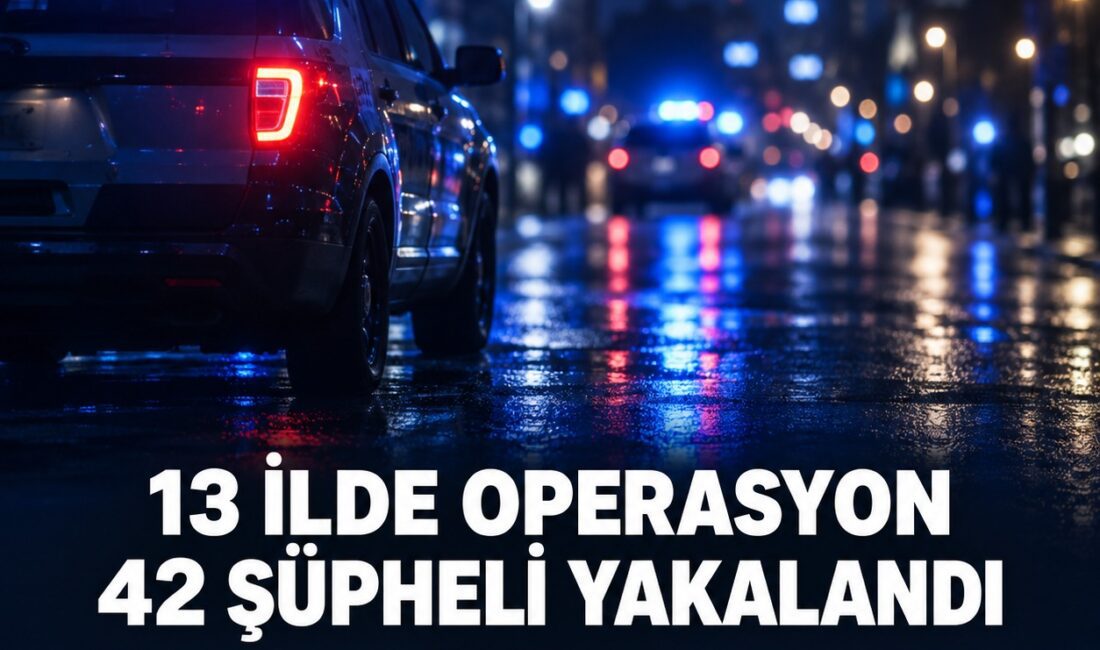 Samsun dahil 13 ilde düzenlenen uyuşturucu operasyonunda 42 şüpheli yakalandı.