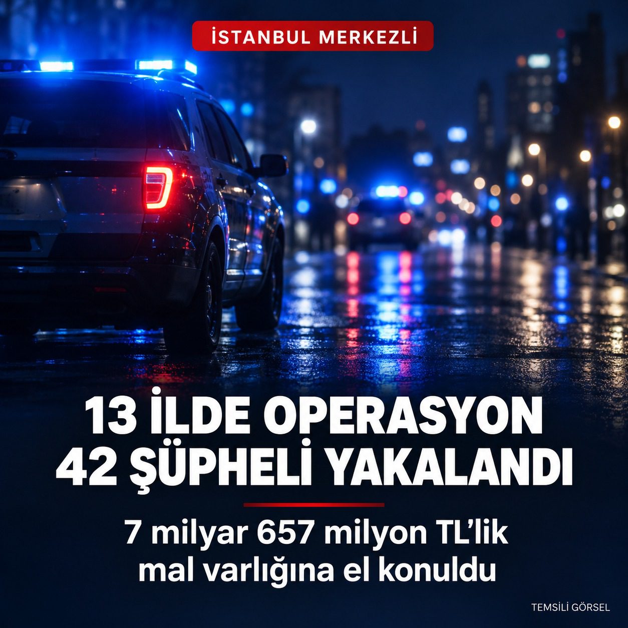 Samsun dahil 13 ilde düzenlenen uyuşturucu operasyonunda 42 şüpheli yakalandı.